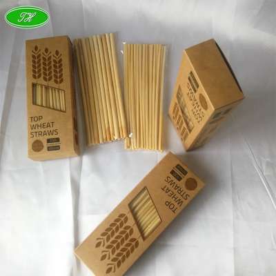 Natural hay rye biodegradable eco-friendly organic wheat drinking straw