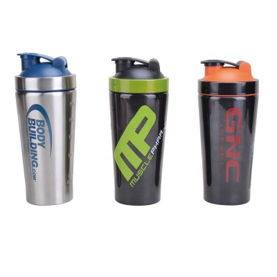 650ml sports stainless steel protein shaker bottles