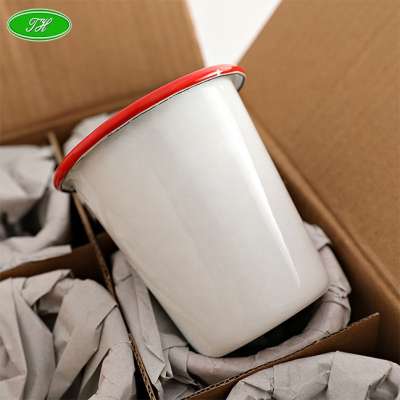 Factory customized enamel coffee mug printed coffee cups