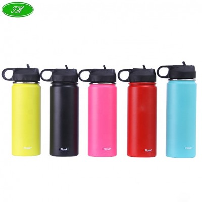 Whole sales 500ml 750ml 1000ml spray paint double wall stainless steel water bottle