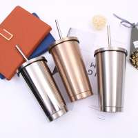 Personalized Glitter 500ml Stainless Steel Tumbler with lid and Straw