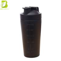 750ml 304 stainless steel shaker bottle at food degree and BPA free with custom service