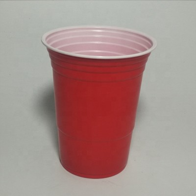 16OZ Disposable Plastic Solo Cup Party Red Beer Pong Cups