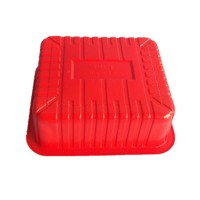 food grade PP red disposable plastic tray food packaging tray