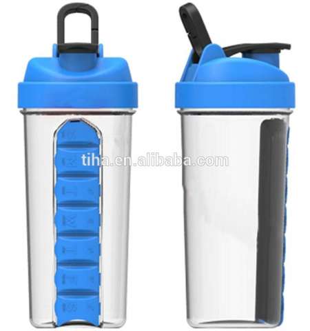 Matte Color 700ml portable Protein Shaker bottles