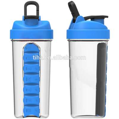 Matte Color 700ml portable Protein Shaker bottles