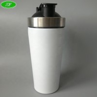 900 ml stainless steel glitter metal protein shaker bottle