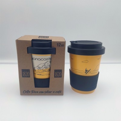 280ml Eco Friendly Bamboo Fiber Drinking coffee Cups with Designs coffee cup Kids Mug